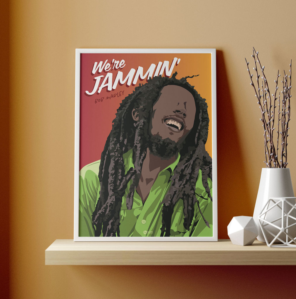 Illustration Du King Of Reggae - BOB MARLEY